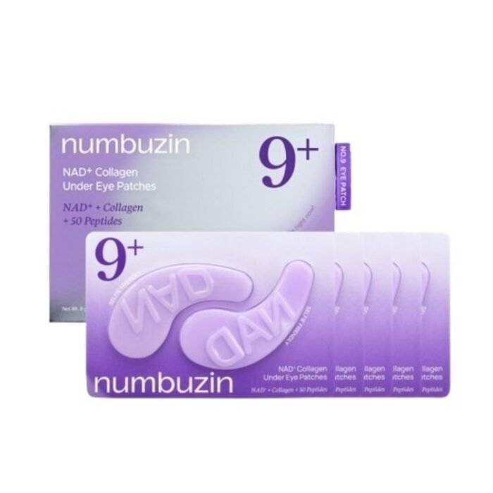 0013401_numbuzin-no9-nad-collagen-under-eye-patches-5ea_750-69f4b0d0c7b4e.jpg No.9 NAD+ Collagen Under Eye Patches 5EA – Patchs Contour des Yeux Hydratants & Raffermissants — No.9 contour des yeux au Maroc