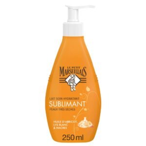 Le Petit Marseillais Lait Corps Nacré Sublimant Huile d'Abricot, Lys Blanc & Nacres