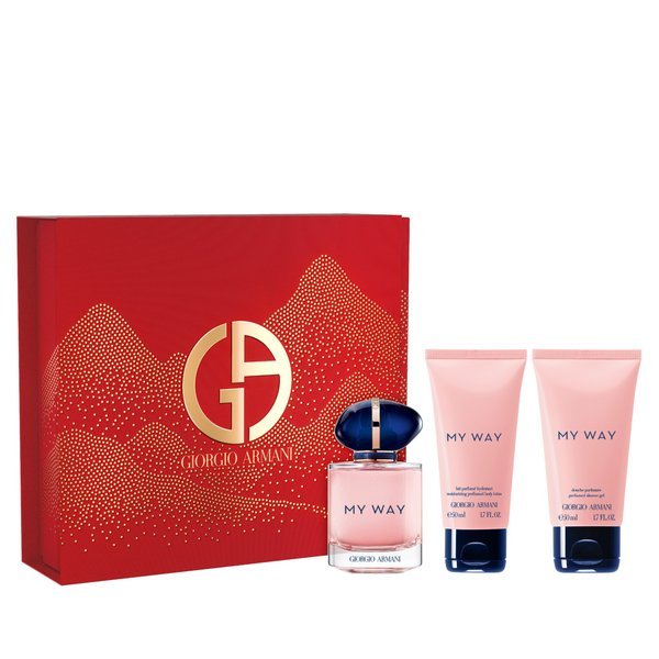 1c821c3f13e5fdb63ef04cb4b3115f3cad6ff9af_6d16c678-dd73-476b-ab3f-front.jpg Giorgio Armani My Way Eau de Parfum 50ml Gift Set — Giorgio Armani coffret cadeau beauté au Maroc