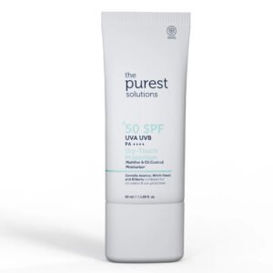 The Purest Solutions Matte Finish Sunscreen For Oily Skin 50+ SPF Dry Touch Protection - Mattifying & Oil-Control Moisturizer