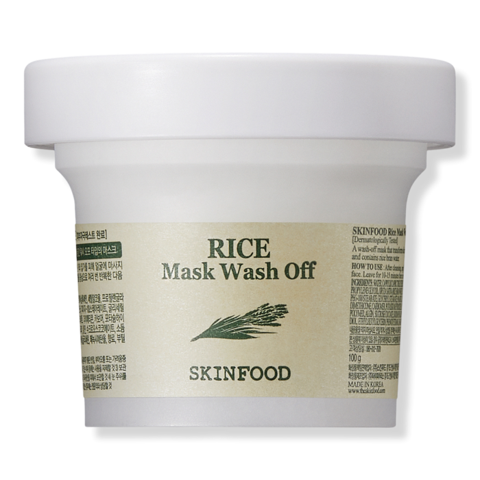 2305347.png SKINFOOD Mask Rice 100g - White Rice Exfoliating Scrub Wash Off Face Mask — Skinfood gommage visage au Maroc