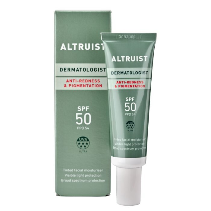 Altuist_AntiRedPig_SPF50_tube_box.jpg ALTRUIST Anti-redness & Pigmentation SPF50 30ml — Altruist crème solaire visage au Maroc