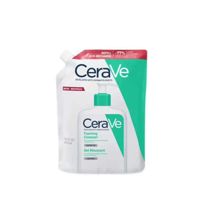 Design_sans_titre_-_2025-12-10T214219.211.png CeraVe Gel Moussant Éco-Recharge 473 ml – Nettoyant Visage Mousse — CeraVe nettoyant visage au Maroc