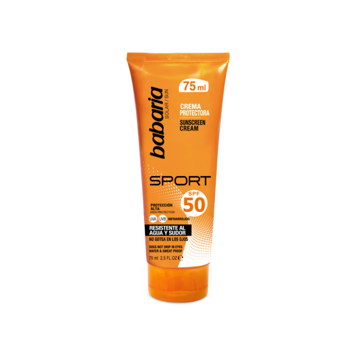 BABARIA Creme Solaire Sport Protection SPF 50 — Babaria crème solaire visage au Maroc