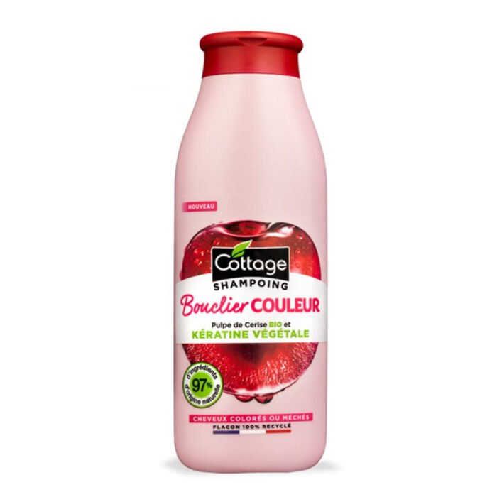 Cottage Shampoo Bouclier Couleur Pulpe de Cerise 250ml — Cottage shampoing au Maroc
