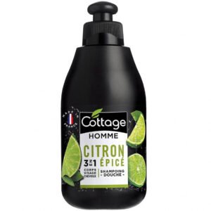 Cottage Shampoing Douche - Citron Épicée Fresh Effect 3 en 1 - 250ml