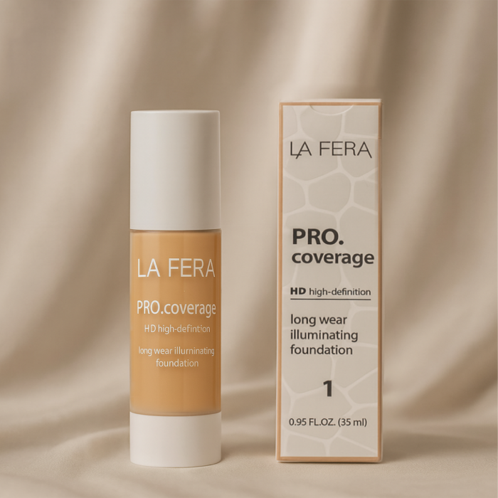 LAFERACOSMETICSPROCOVERAGEHDHIGHDEFINITION.png La Fera Cosmetics Pro Coverage Hd High Definition — La maquillage teint au Maroc