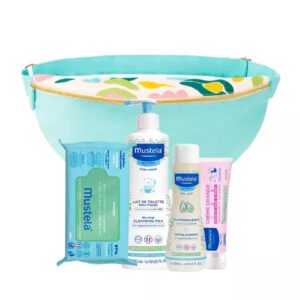 Mustela Sac Banane + Shampooing 200ml + Lait de Toilette 500ml + Crème de Change + Lingettes
