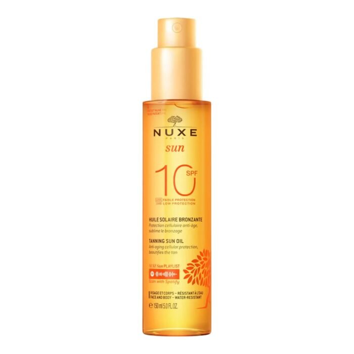 NuxeSunHuileSolaireBronzantespf10150ml_2.jpg Nuxe Sun Huile Solaire Bronzante spf10 150ml — Nuxe crème solaire visage au Maroc