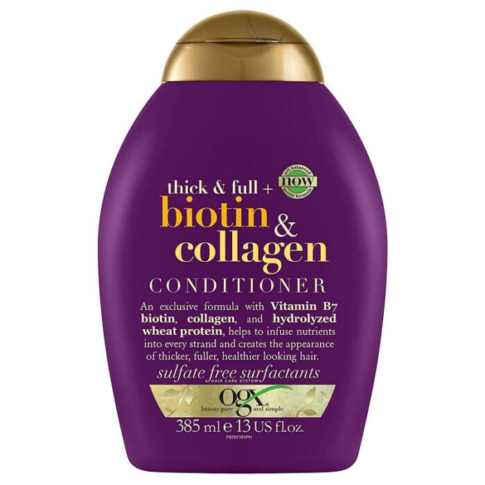 OGXCOLLAGEN-CONDITIONER.jpg OGX Thick & Full + Biotin & Collagen Conditioner 385 ML — OGX après-shampoing au Maroc