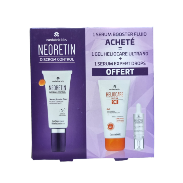 PhotoRoom-20240116-162709.png 1 Serum Booster Fluid Аснетé= 1 Gel Heliocare Ultra 90 + 1 Serum Expert Drops Offert — 1 sérum visage au Maroc