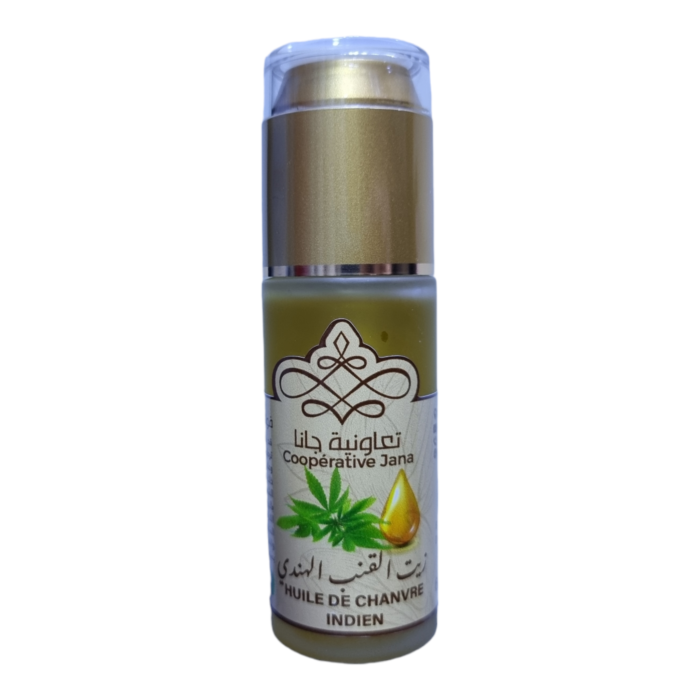 Huile de Chanvre Indien 60ml - Cooperative Jana — Huile soin beauté au Maroc