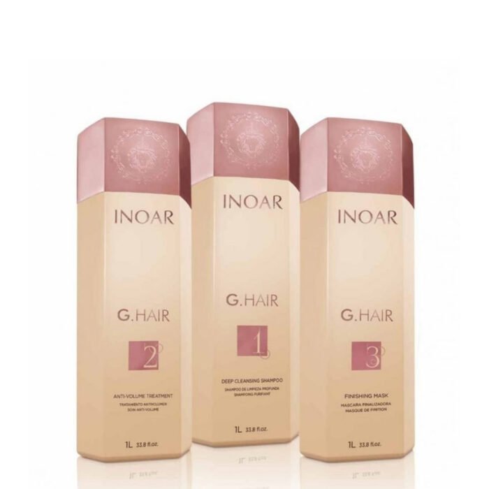 INOIR G.HAIR Kit de lissage à la kératine 3 steps — Inoir coffret cadeau beauté au Maroc