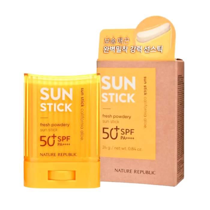 STICK-3.png Sun Stick Nature Republic Aloe Fresh Powdery Spf50+pa++++ — Sun crème solaire visage au Maroc