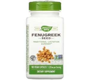 Nature's Way Graine de fenugrec, 610 mg, 180 capsules vegan