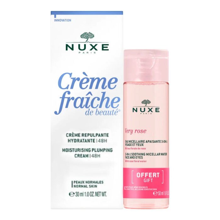 Untitled147.jpg Nuxe Crème Repulpante Hydratante 48H 30ml + Eau Micellaire Apaisante 3-en-1 50ml Offerte — Nuxe nettoyant visage au Maroc