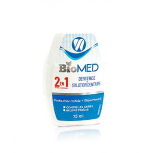 Biomed Gel Oral 2en1 Protection Totale+blanchissant 75ml