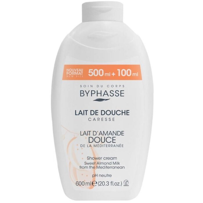 byphasse-lait-de-douche-caresse-lait-d-amande-douce-600ml.jpg Byphasse Lait de Douche Caresse Lait D'amande Douce 600ml — Byphasse parfum unisexe au Maroc