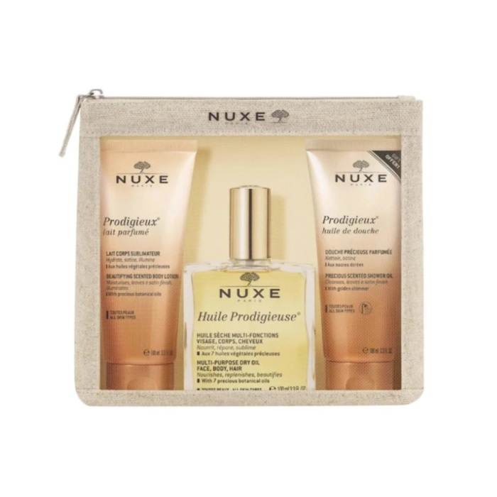 NUXE Prodigieux Trousse Trex Travel Beautiful Coffret Voyage — Nuxe coffret cadeau beauté au Maroc