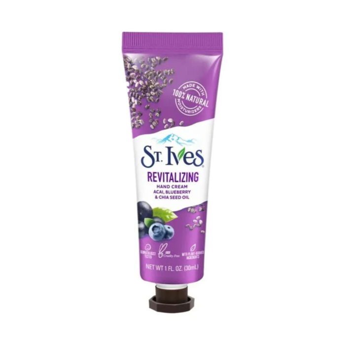 St.Ives Revitalizing Hand Cream Acai, Blueberry And Chia Seed Oil — St.ives soin mains et pieds au Maroc