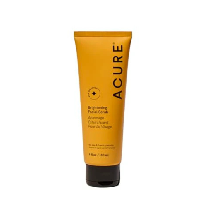 Acure Brightening Facial Scrub — Acure gommage visage au Maroc