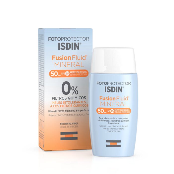 ISDIN Fotoprotector Fusion Fluid MINERAL SPF 50 — ISDIN crème solaire visage au Maroc