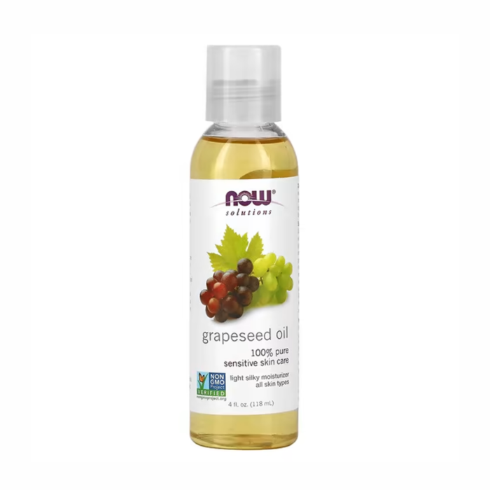 grapseedoil.png NOW Foods Solutions Grapeseed Oil - 118ml — Now complément alimentaire au Maroc