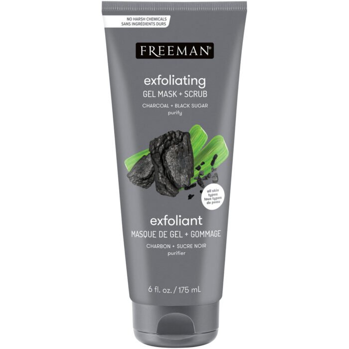 Freeman Polishing Charcoal & Black Sugar Gel Mask — Freeman masque visage au Maroc