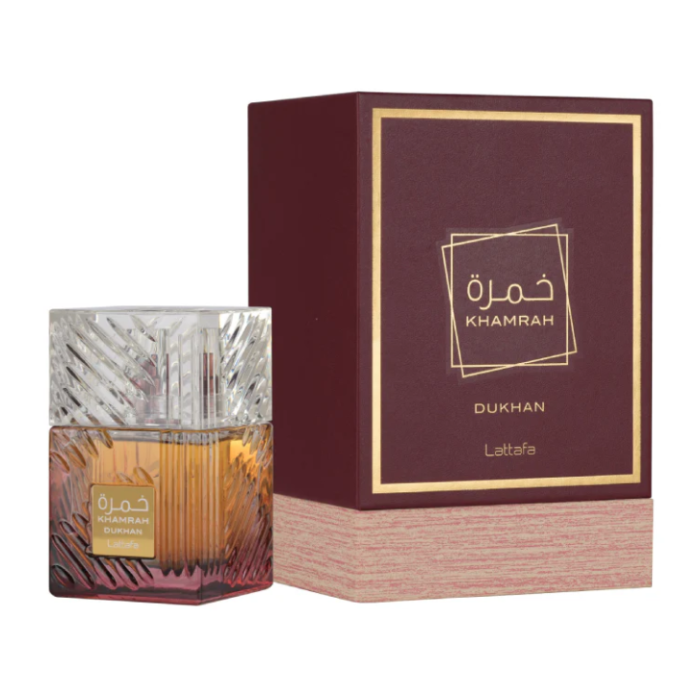 khamrah-doukhan-6892317148fa2.png Lattafa - Khamrah Dukhan Pour Homme 100ml — Lattafa soin beauté au Maroc