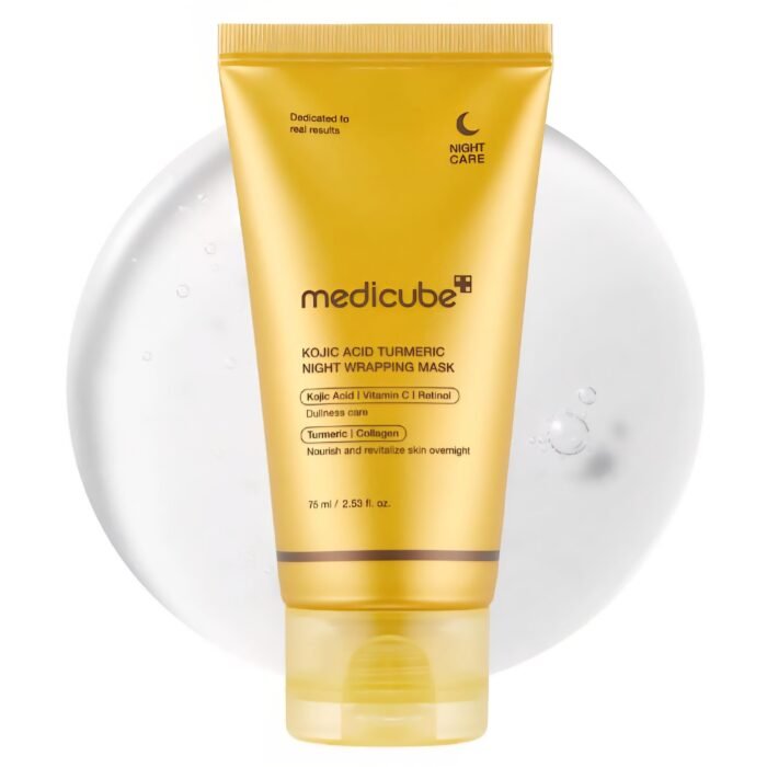 Medicube Masque de Nuit Éclat Kojic Acid & Curcuma — Medicube masque visage au Maroc