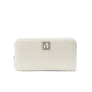 Victoria's Secret White Woven Wallet