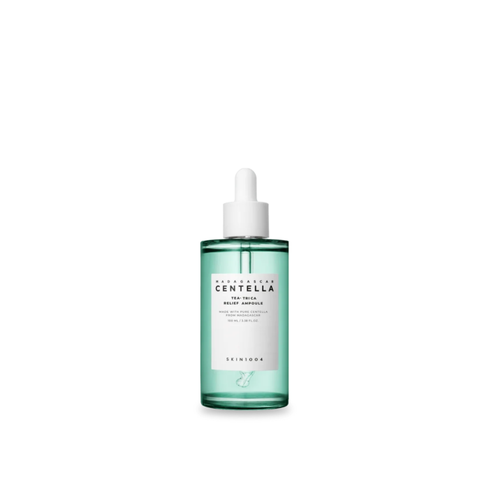 skin1004-ampoule-serum-100ml-tea-trica-relief-ampoule.png SKIN1004 Madagascar Centella Tea-Trica Relief Ampoule 100ml — Skin1004 sérum visage au Maroc