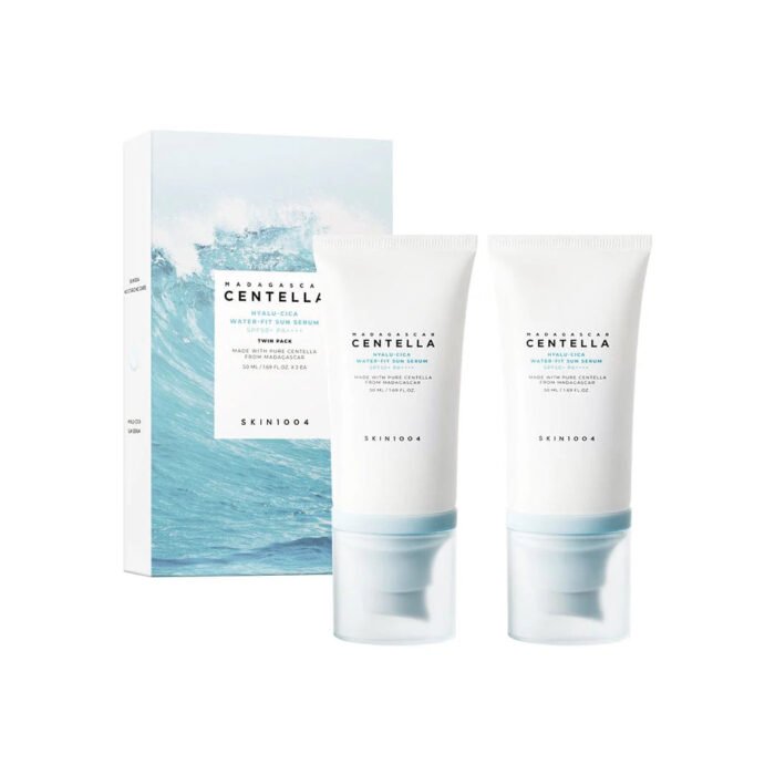 skin1004-sun-50ml-2-twin-pack.jpg Centella Hyalu-Cica Water-Fit Sun Serum 50ml x 2ea — Centella sérum visage au Maroc