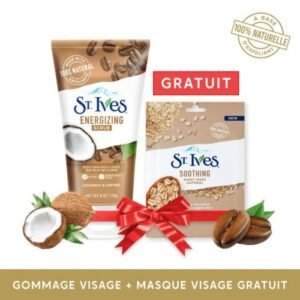 St Ives Gommage Energissant + Masque Apaisant Offert
