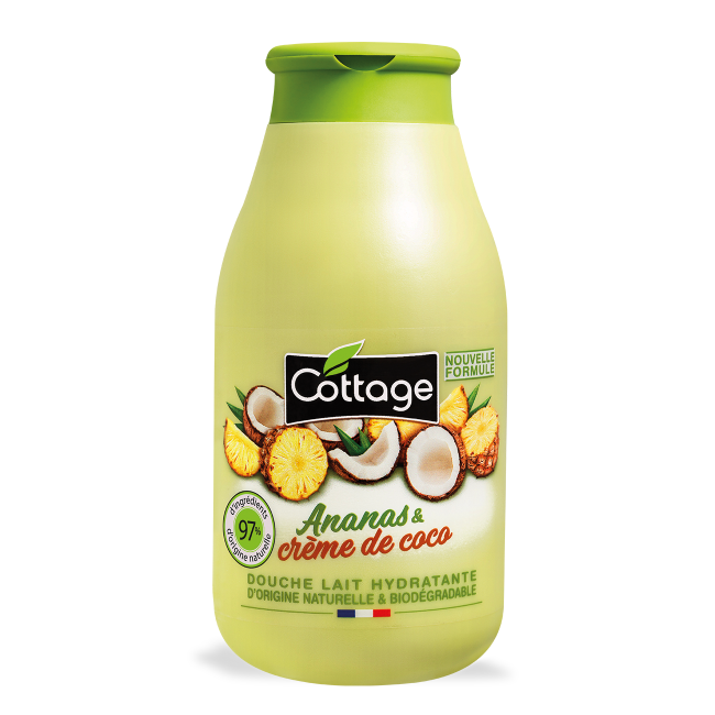 white-COTTAGE_ANANAS_COCO_250ml_FR_720x1300-360x0-c-default.png Cottage Douche & Bain Lait Hydratant Ananas & crème de Coco 250ml — Cottage crème hydratante visage au Maroc