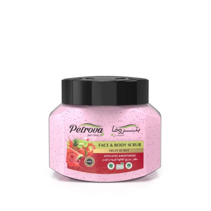 PETROVA Fruit Burst Face & Body Scrub 500ML — Petrova gommage visage au Maroc